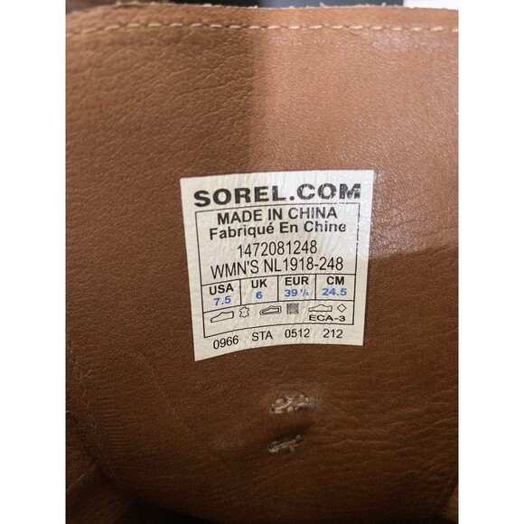 Sorel Joan of Arctic Wedge Knee Tall Women's 7.5 Brown Suede Lace Up Round Toe - Picture 7 of 7